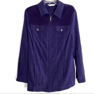Alyson Daley Purple Full Zip Jacket
